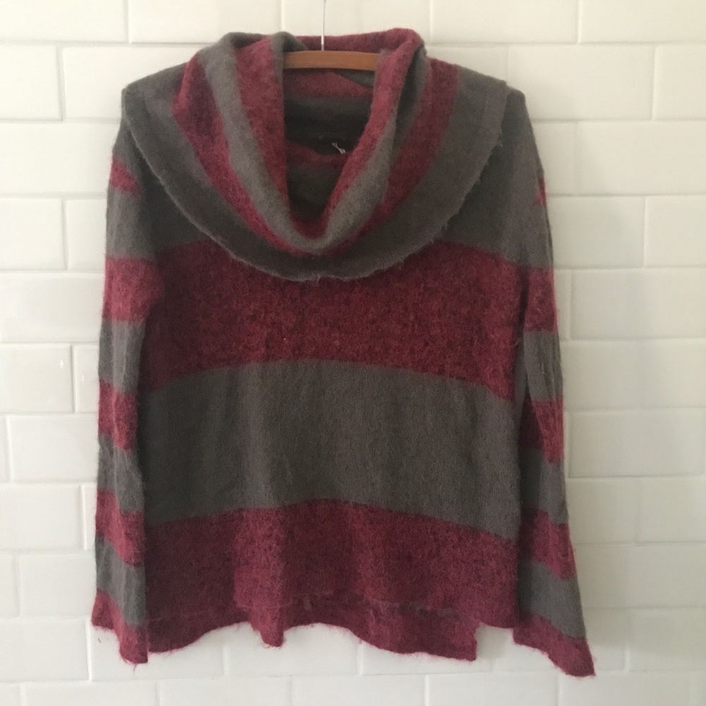 Free People Rugby Alpaca Cowl Neck Sweater - Picture 2 of 4